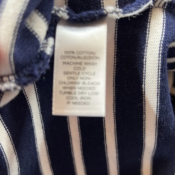 SzSP Loft Blue White Striped Sleeveless Dress - Picture 8 of 8